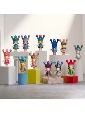 POP MART MEGA ROYAL MOLLY 100% Anniversary Series Sealed Set of 9 blind Boxes
